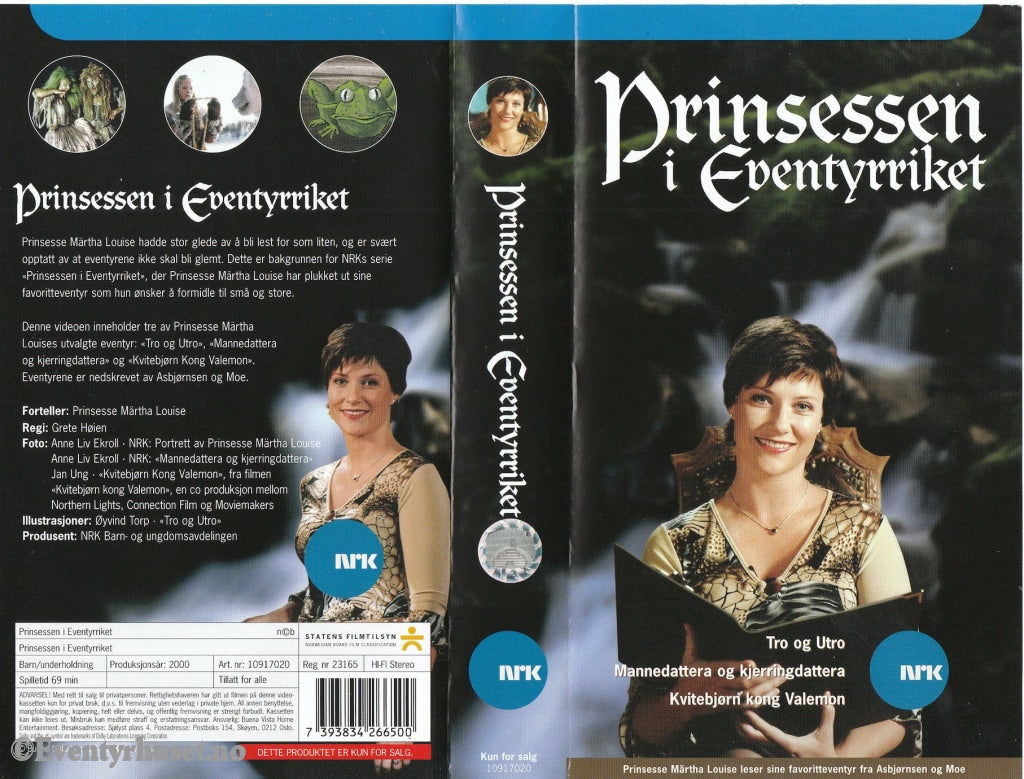 Download / Stream: Prinsessen I Eventyrriket (Nrk). 2000. Vhs. Norwegian. Vhs