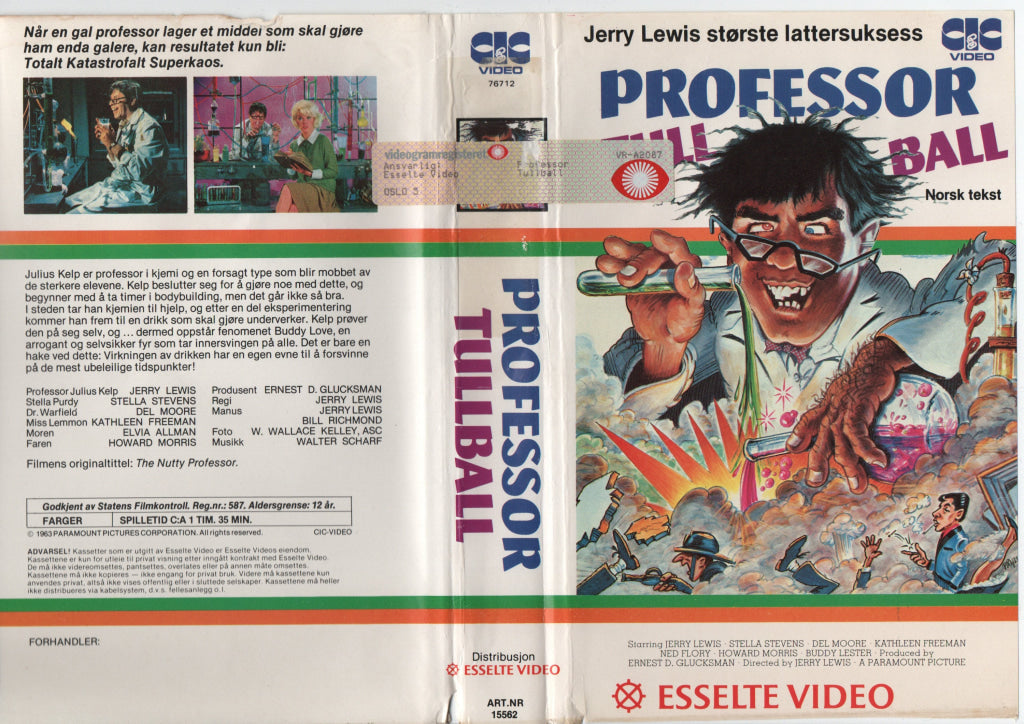 Download / Stream: Professor Tullball. 1963. VHS Big Box. Norwegian subtitles. VHS