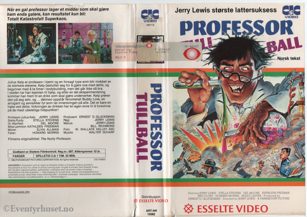Download / Stream: Professor Tullball. 1963. VHS Big Box. Norwegian subtitles. VHS