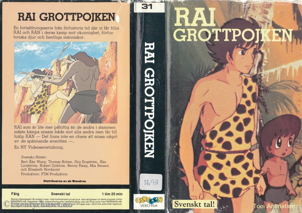 Download / Stream: Rai Grottpojken. Vhs Big Box. Swedish Dubbing.