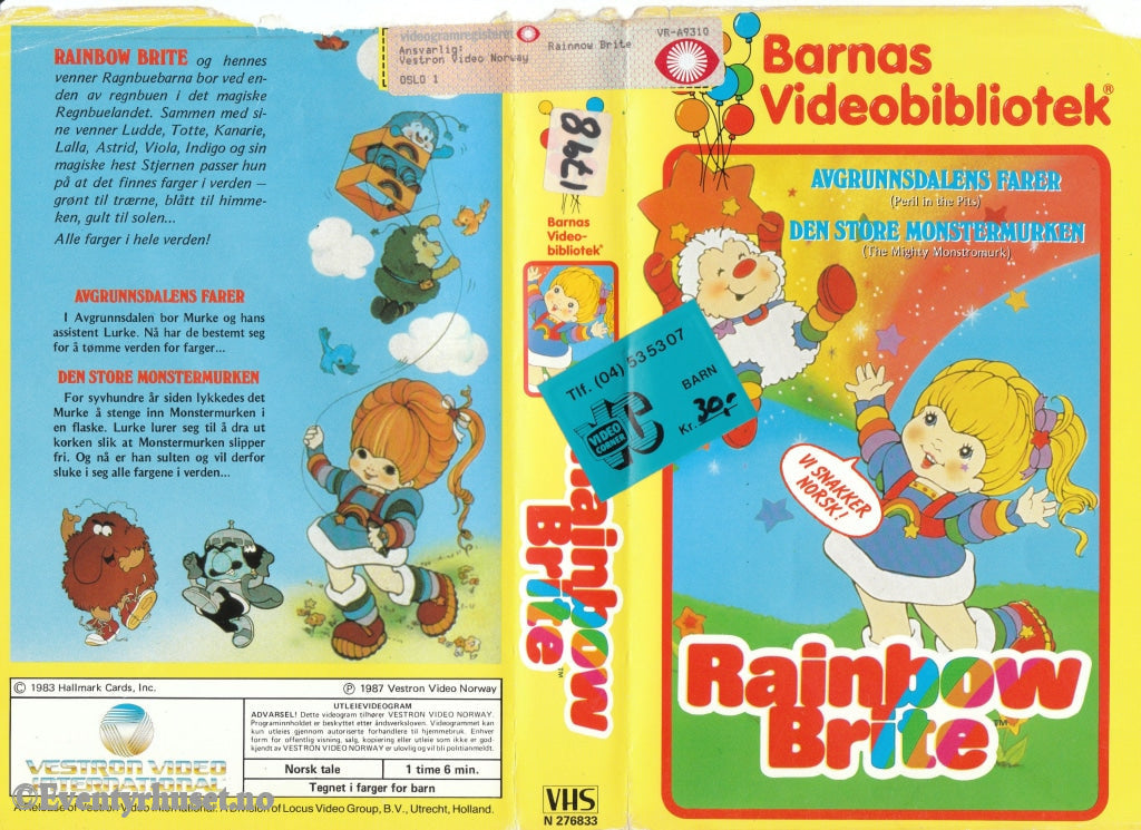 Download / Stream: Rainbow Brite - Abgrunnsdalens Farer Den Store Monstermurken. 1987. Vhs Big Box.
