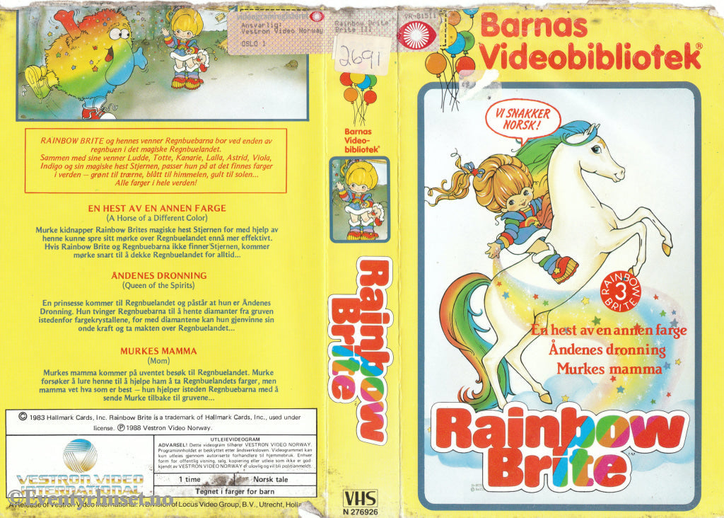 Download / Stream: Rainbow Brite - En Hest Av En Annen Farge Åndenes Dronning Murkes Mamma. 1983/88.