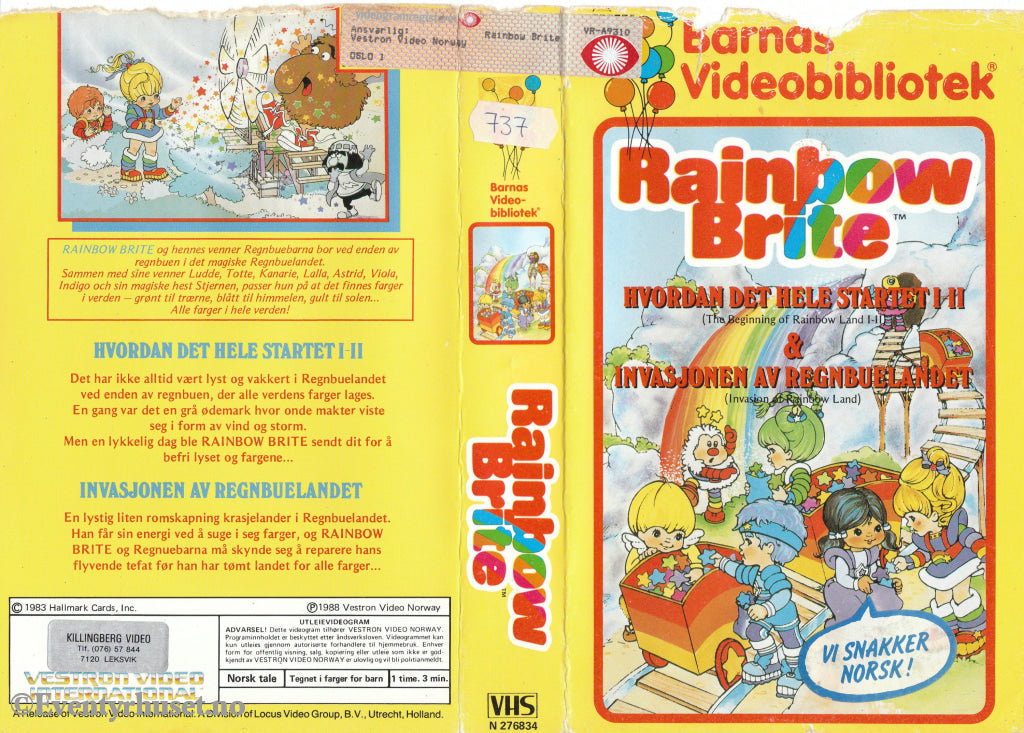 Download / Stream: Rainbow Brite - Hvordan Det Hele Startet I-Ii Invasjonen Av Regnbuelandet. 1988.