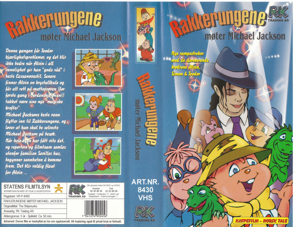 Download / Stream: Rakkerungene møter Michael Jackson. VHS SB. Norwegian dubbing. VHS