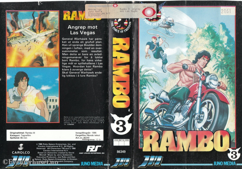 Download / Stream: Rambo. Vol. 3. 1986. Vhs Big Box. Norwegian Subtitles.