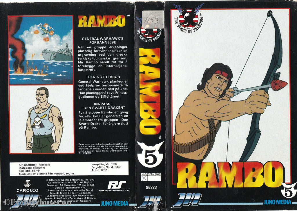 Download / Stream: Rambo. Vol. 5. 1986 Vhs Big Box. Norwegian Subtitles.