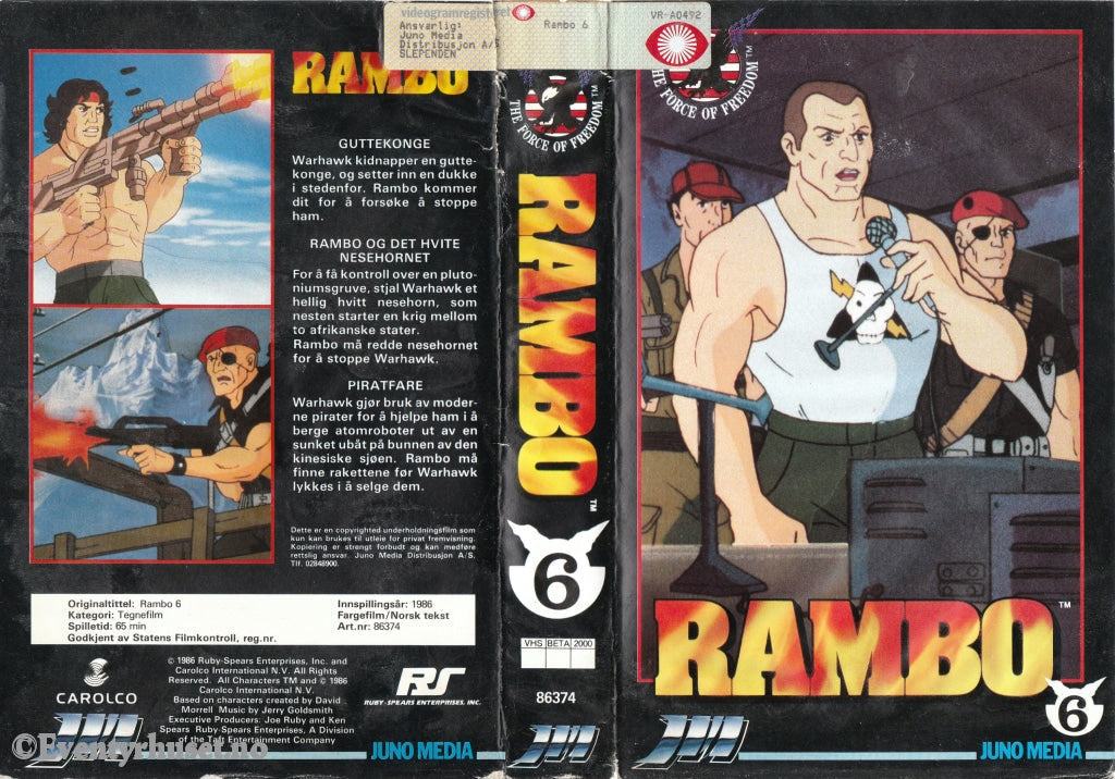 Download / Stream: Rambo. Vol. 6. 1986 Vhs Big Box. Norwegian Subtitles.