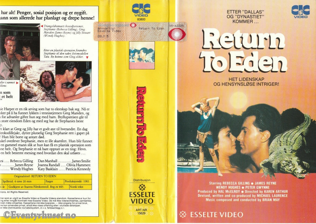 Download / Stream: Return To Eden. Vol. 1. 1983. Vhs Big Box. Norwegian Subtitles.