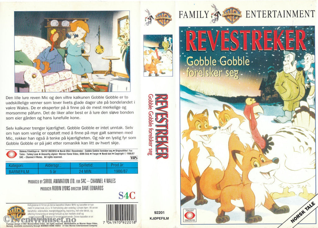 Download / Stream: Revestreker - Gobble Forelsker Seg. 1986/87. Vhs. Norwegian Dubbing. Vhs