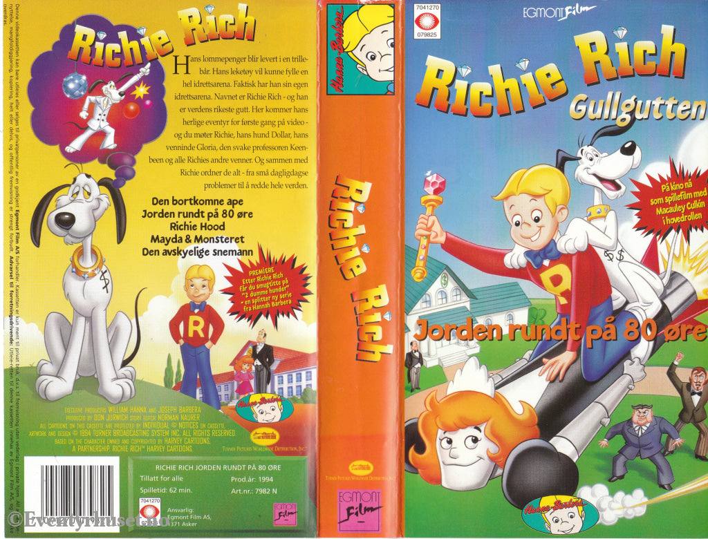 Download / Stream: Richie Rich - Gullgutten. 1994. VHS SB. Norwegian dubbing. VHS