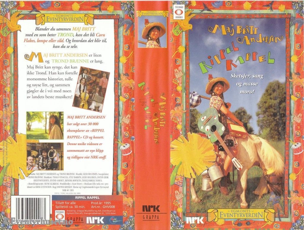 Download / Stream: Rippel Rappel. 1995. Vhs. Norwegian. Vhs