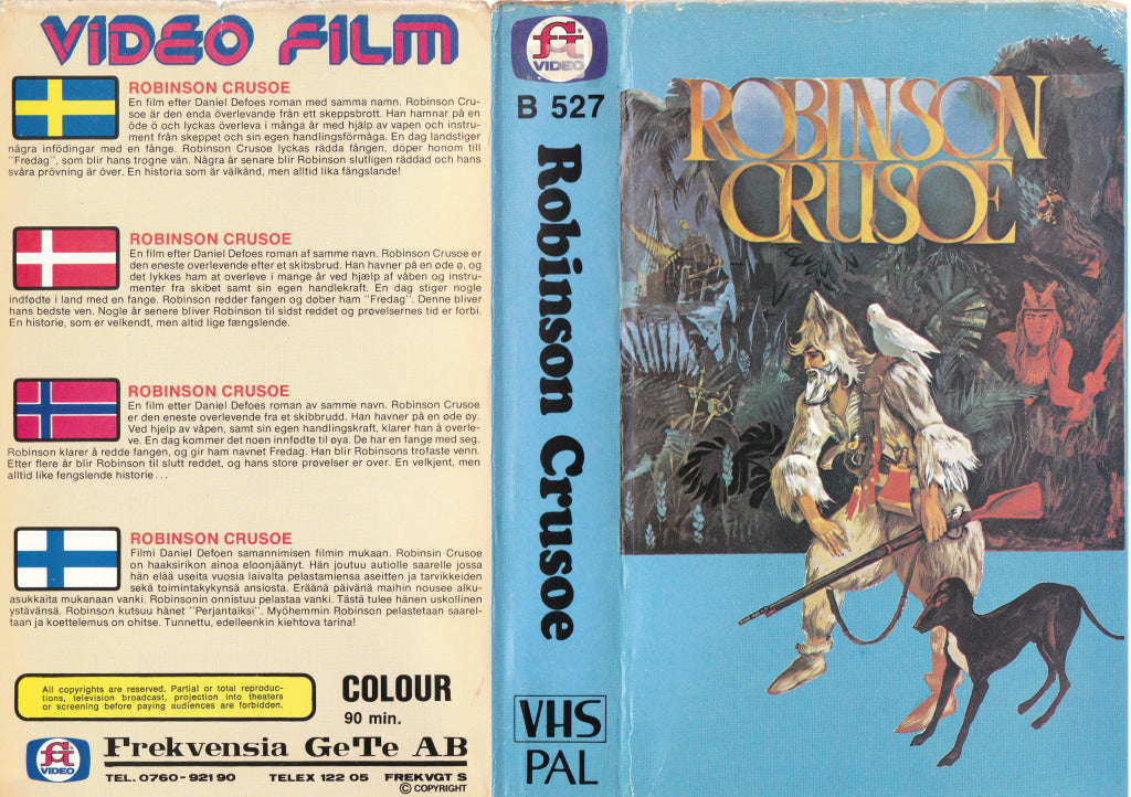 Download / Stream: Robinson Crusoe. Vhs Big Box. Norwegian Subtitles.