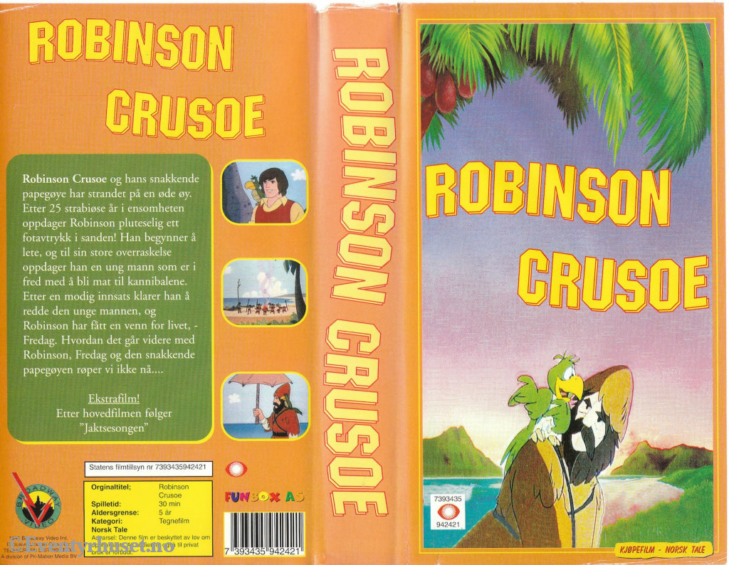 Download / Stream: Robinson Crusoe. Vhs. Norwegian Dubbing. Vhs