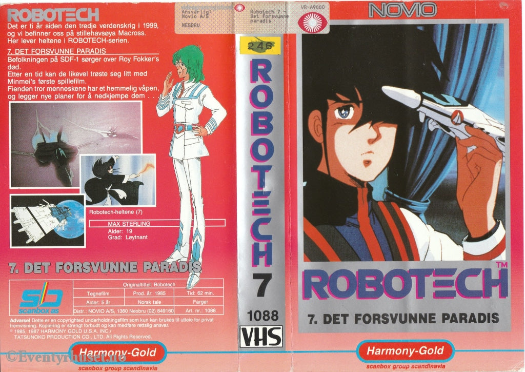 Download / Stream: Robotech. Vol. 7. Det Forsvunne Paradis. 1985. Vhs Big Box. Norwegian Dubbing.