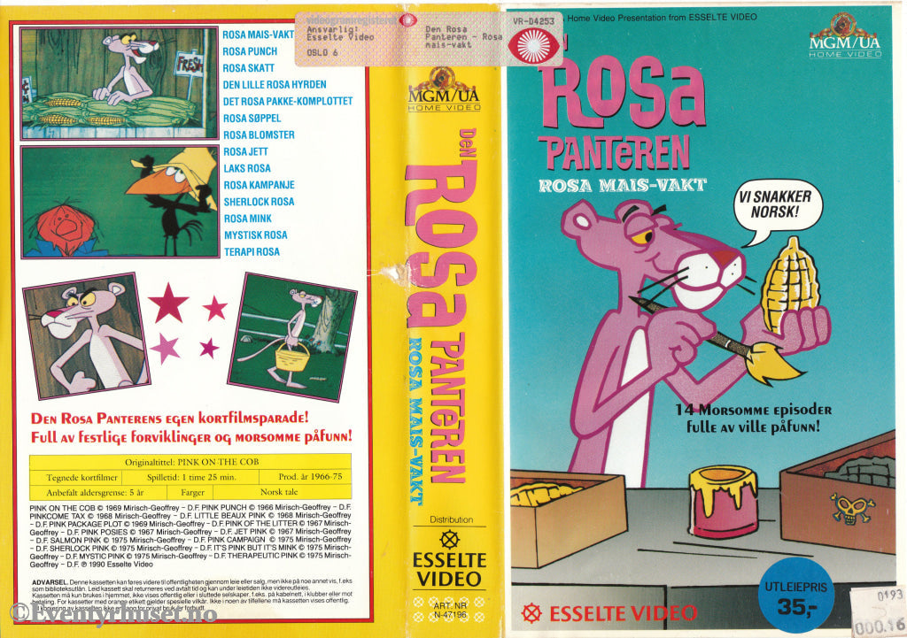 Download / Stream: Rosa Panteren - Mais-Vakt. 1966-75. Vhs Big Box. Norwegian Subtitles.