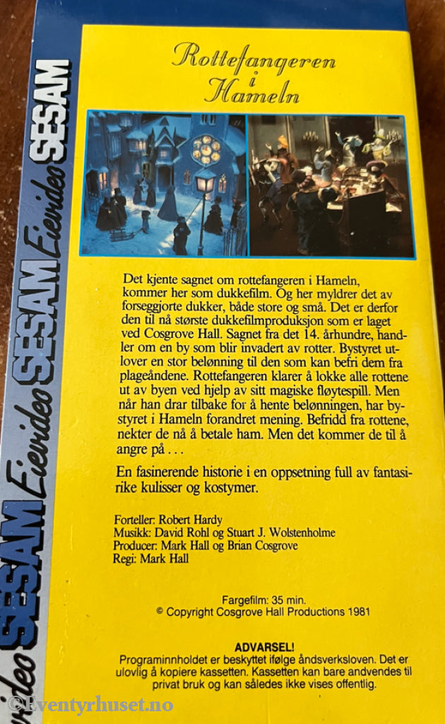 Download / Stream: Rotterfangeren i Hameln. 1981. VHS SB slipcase. Norwegian subtitles. VHS