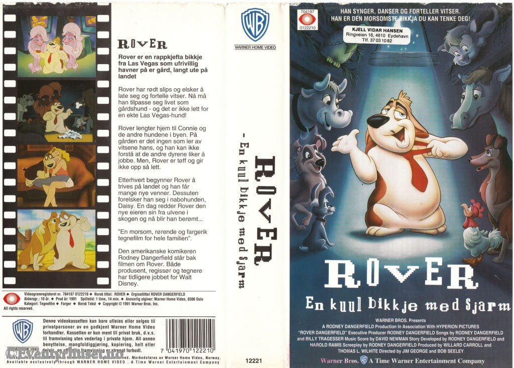 Download / Stream: Rover - En Kul Bikkje Med Sjarm. 1991. Vhs. Norwegian Dubbing. Vhs