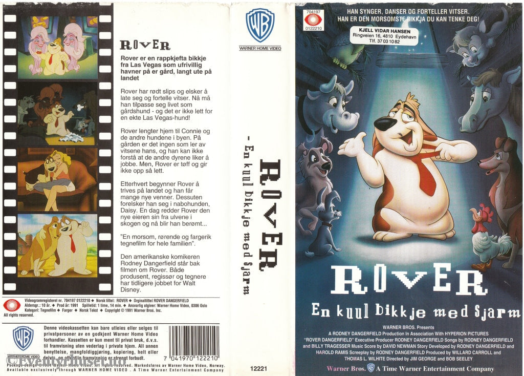 Download / Stream: Rover - En Kul Bikkje Med Sjarm. 1991. Vhs. Norwegian Dubbing. Vhs