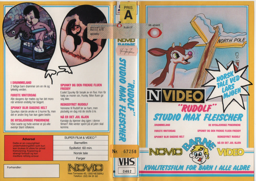Download / Stream: Rudolf mfl - Studio Max Fleischer. VHS Big Box. Norwegian dubbing. VHS