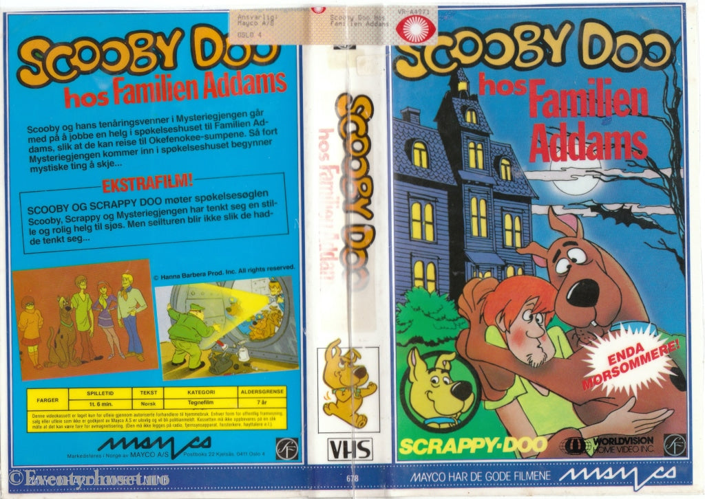 Download / Stream: Scooby Doo Hos Familien Adams. Vhs Big Box. Norwegian Subtitles.
