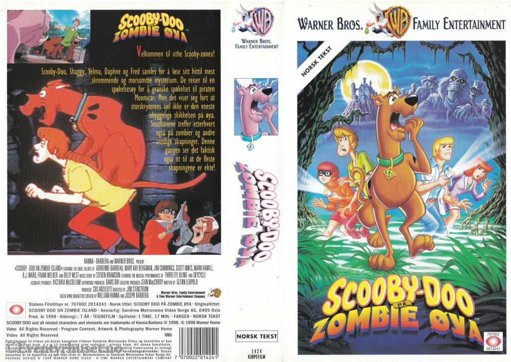 Download / Stream: Scooby Doo på Zombie-Øya. 1998. VHS SB. Norwegian dubbing. VHS