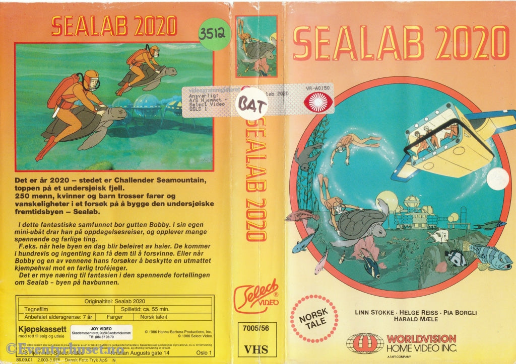 Download / Stream: Sealab 2020. 1986. Vhs Big Box. Norwegian Dubbing.