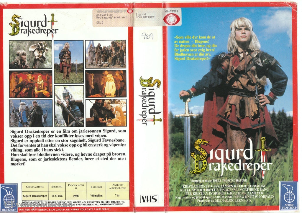 Download / Stream: Sigurd Drakedreper. 1988. Vhs Big Box. Norwegian.