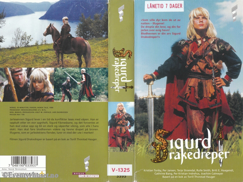 Download / Stream: Sigurd Drakedreper. 1988. Vhs. Norwegian. Vhs