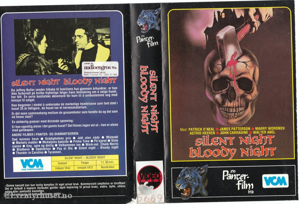 Download / Stream: Silent Night Bloody Night. 1972. Vhs Big Box. Norwegian Subtitles.