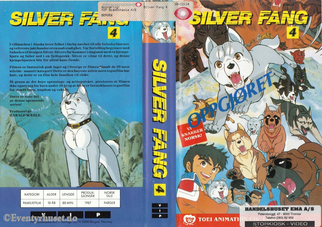 Download / Stream: Silver Fang. Vol. 4. 1987. Vhs Big Box. Norwegian Dubbing. Stream