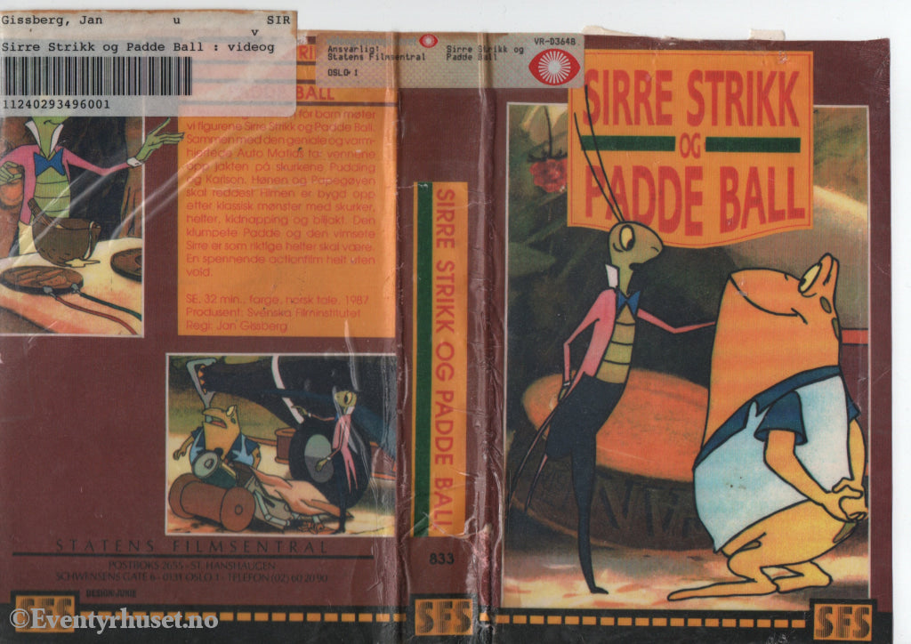 Download / Stream: Sirre Strikk og Padde Ball. 1987. VHS Big Box. Norwegian dubbing. VHS