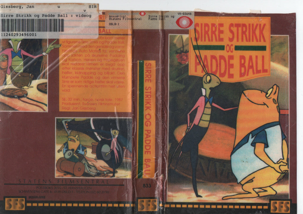 Download / Stream: Sirre Strikk og Padde Ball. 1987. VHS Big Box. Norwegian dubbing. VHS