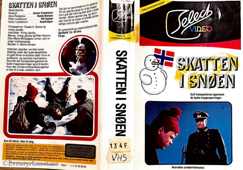Download / Stream: Skatten i snøen (Unge helter). 1968. VHS SB. Norwegian subtitles. VHS