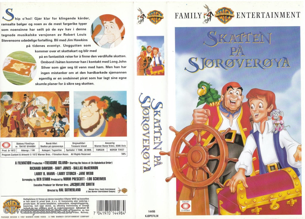 Download / Stream: Skatten På Sjørøverøya. 1972. Vhs. Norwegian Subtitles. Vhs