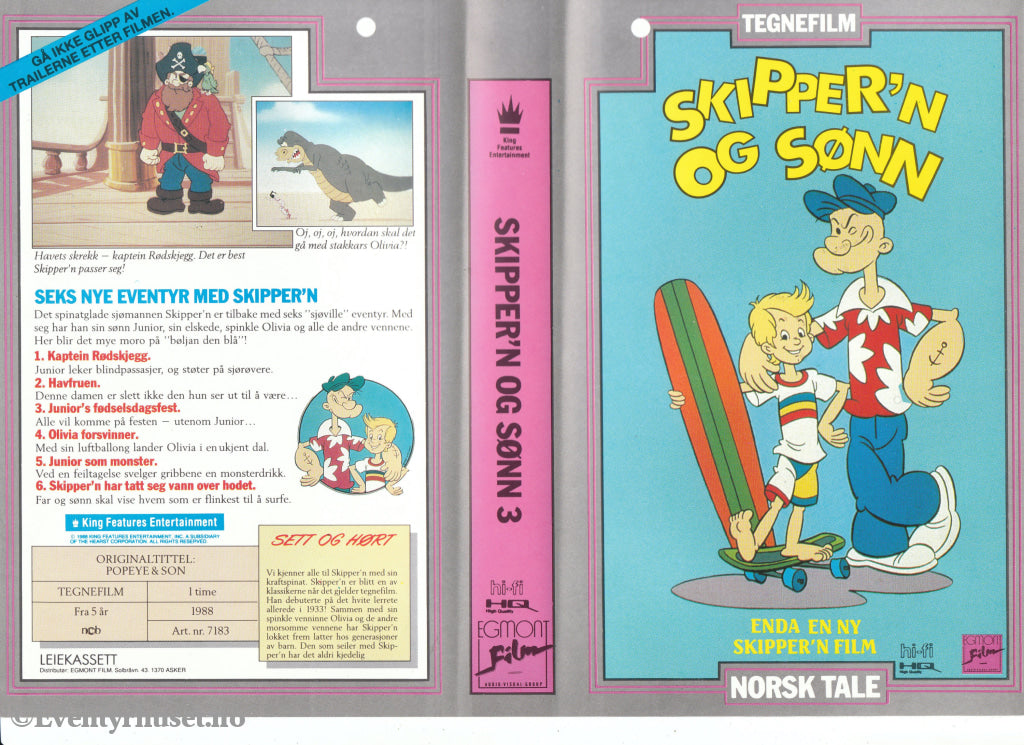 Download / Stream: Skipper´n Og Sønn. Vol. 3. 1988. Vhs Big Box. Norwegian Dubbing.