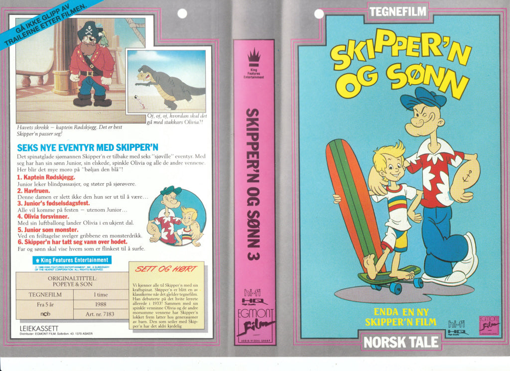 Download / Stream: Skipper´n Og Sønn. Vol. 3. 1988. Vhs Big Box. Norwegian Dubbing.