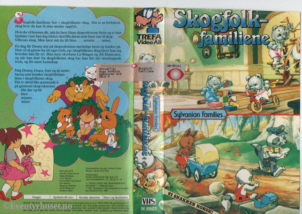 Download / Stream: Skogfolkfamilien (Sylvanian Families). 1987. VHS Big Box. Norwegian dubbing. VHS