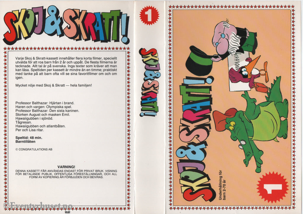 Download / Stream: Skoj & Skratt. VHS Big Box. Swedish dubbing. VHS