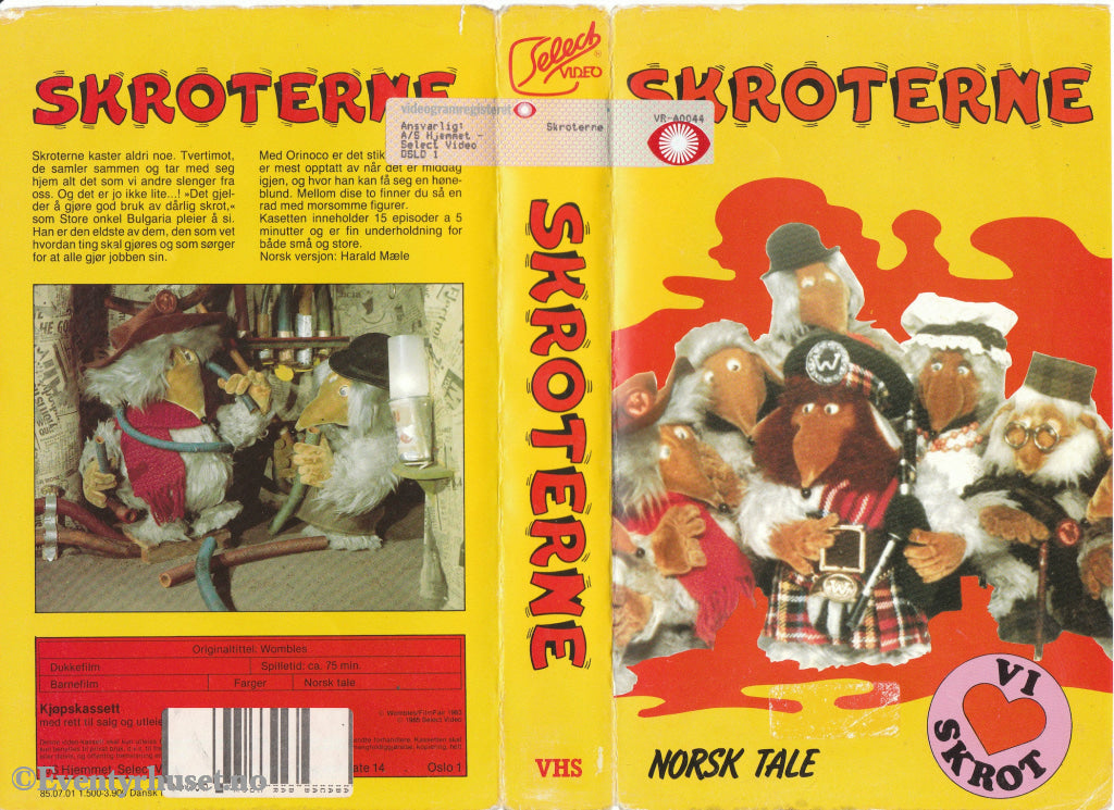 Download / Stream: Skroterne. 1983/85. Vhs Big Box. Norwegian Dubbing.