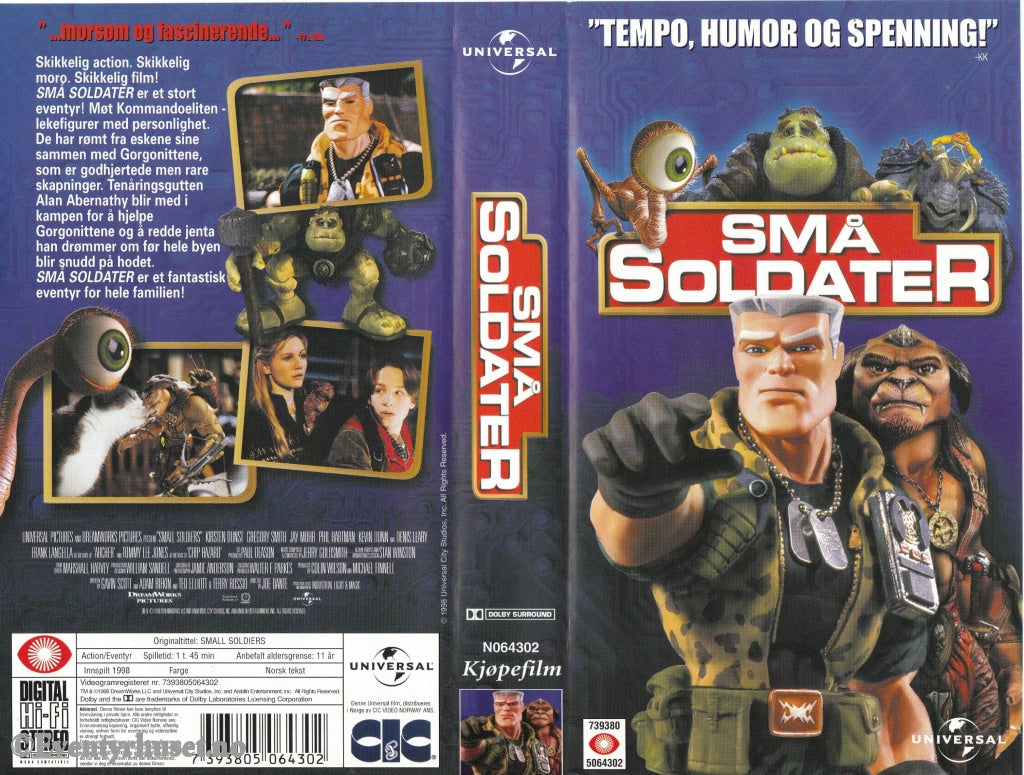 Download / Stream: Små Soldater. 1998. Vhs. Norwegian Subtitles. Vhs