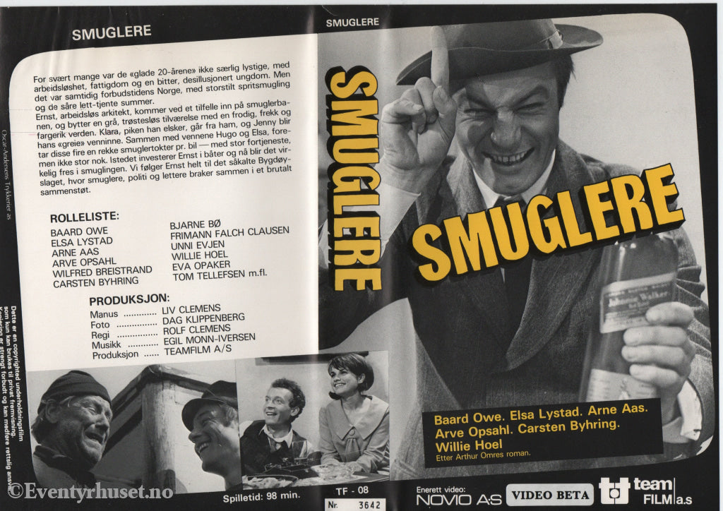 Download / Stream: Smuglere. 1968. VHS Big Box / Betamax. Norwegian. VHS