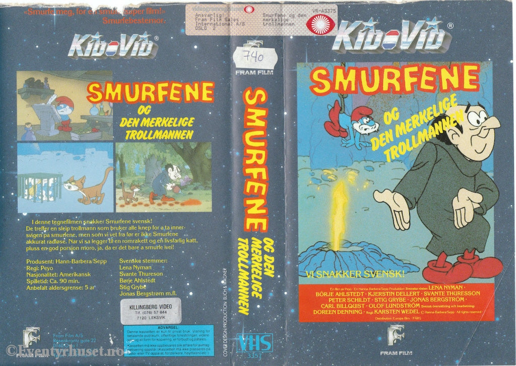 Download / Stream: Smurfene Og Den Merkelige Trollmannen (Smurfs). Vhs Big Box. Norwegian Subtitles.