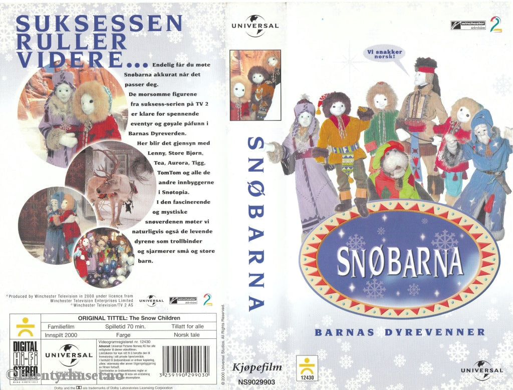 Download / Stream: Snøbarna (Tv2). 2000. Vhs. Norwegian Dubbing. Vhs