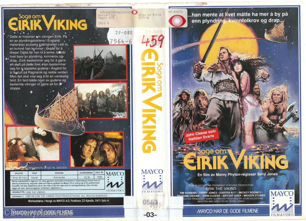 Download / Stream: Soga Om Eirik Viking. 1989. Vhs Big Box. Norwegian Subtitles.