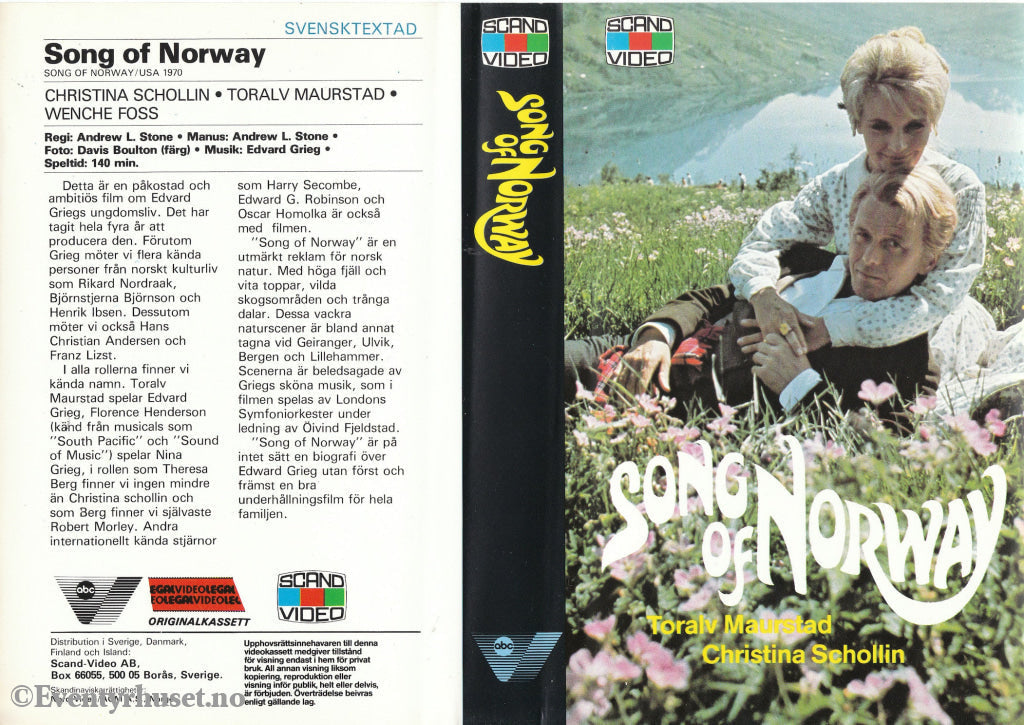 Download / Stream: Song Of Norway. 1970. Vhs Big Box.