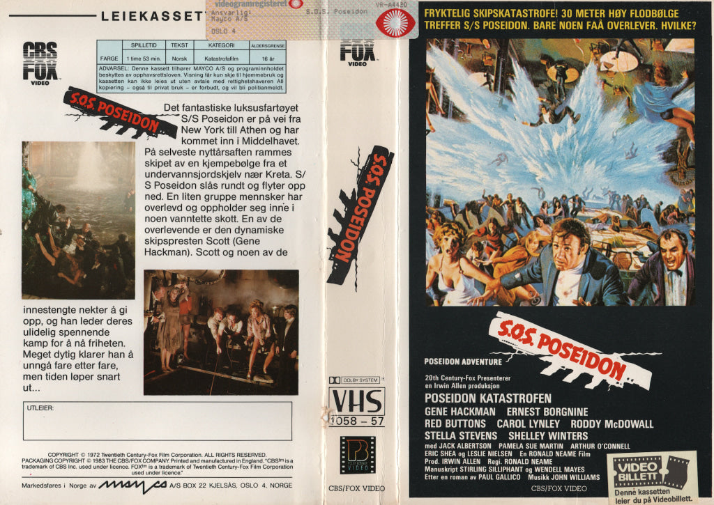 Download / Stream: SOS Poseidon. 1972/83. VHS Big Box. Norwegian subtitles. VHS