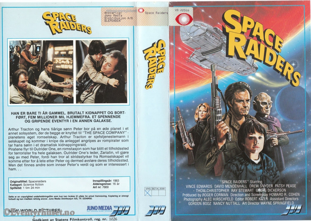 Download / Stream: Space Raiders. 1983. Vhs Big Box. Norwegian Subtitles.