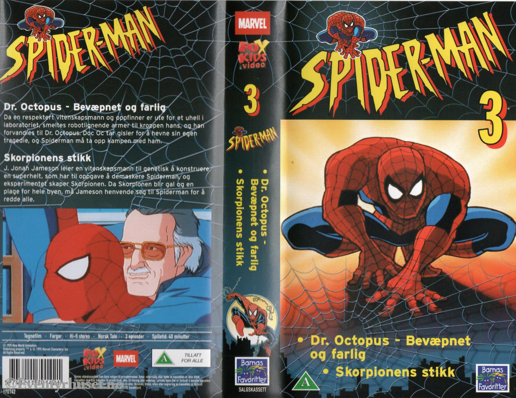 Download / Stream: Spiderman. Vol. 3. 1995. VHS SB. Norwegian dubbing. VHS