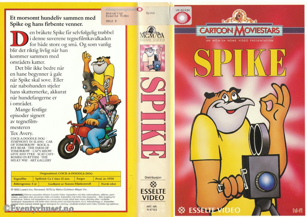 Download / Stream: Spike (Cock-A-Doodle-Dog). 1950. Vhs Big Box. Norwegian Subtitles.
