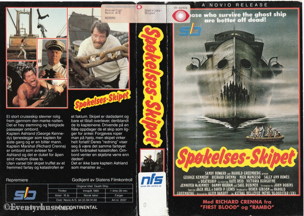 Download / Stream: Spøkelsesskipet. 1980. Vhs Big Box. Norwegian Subtitles.